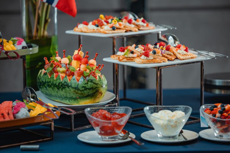 Corporate party event canapes